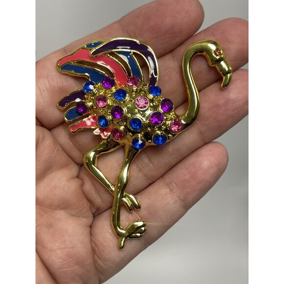 Firefly Fox Badger’s Family Heirloom Flamingo Pin Brooch New - Picture 1 of 9